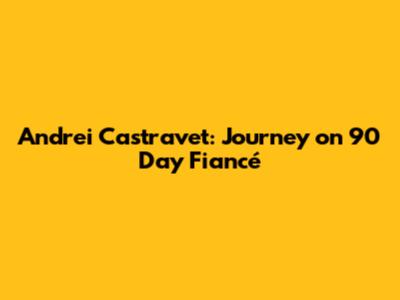 Andrei Castravet: Journey on 90 Day Fiancé