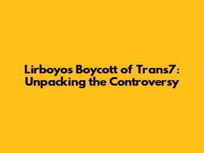 Lirboyo's Boycott of Trans7: Unpacking the Controversy
