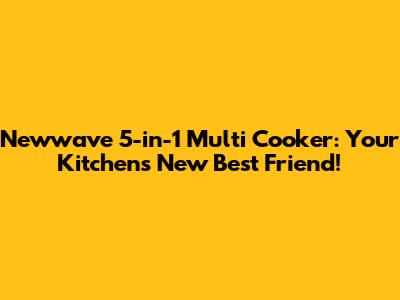 Newwave 5-in-1 Multi Cooker: Your Kitchen's New Best Friend!