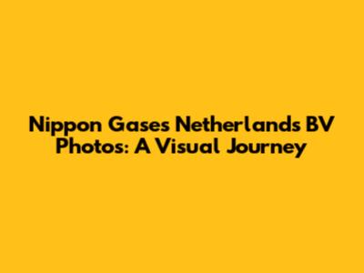 Nippon Gases Netherlands BV Photos: A Visual Journey