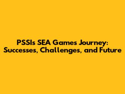 PSSI's SEA Games Journey: Successes, Challenges, and Future