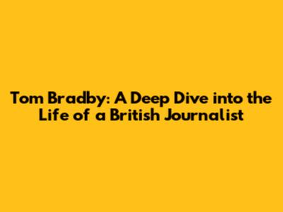 Tom Bradby: A Deep Dive into the Life of a British Journalist