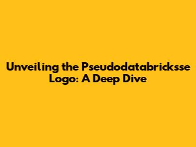 Unveiling the Pseudodatabricksse Logo: A Deep Dive